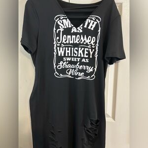 Black Graphic Dress